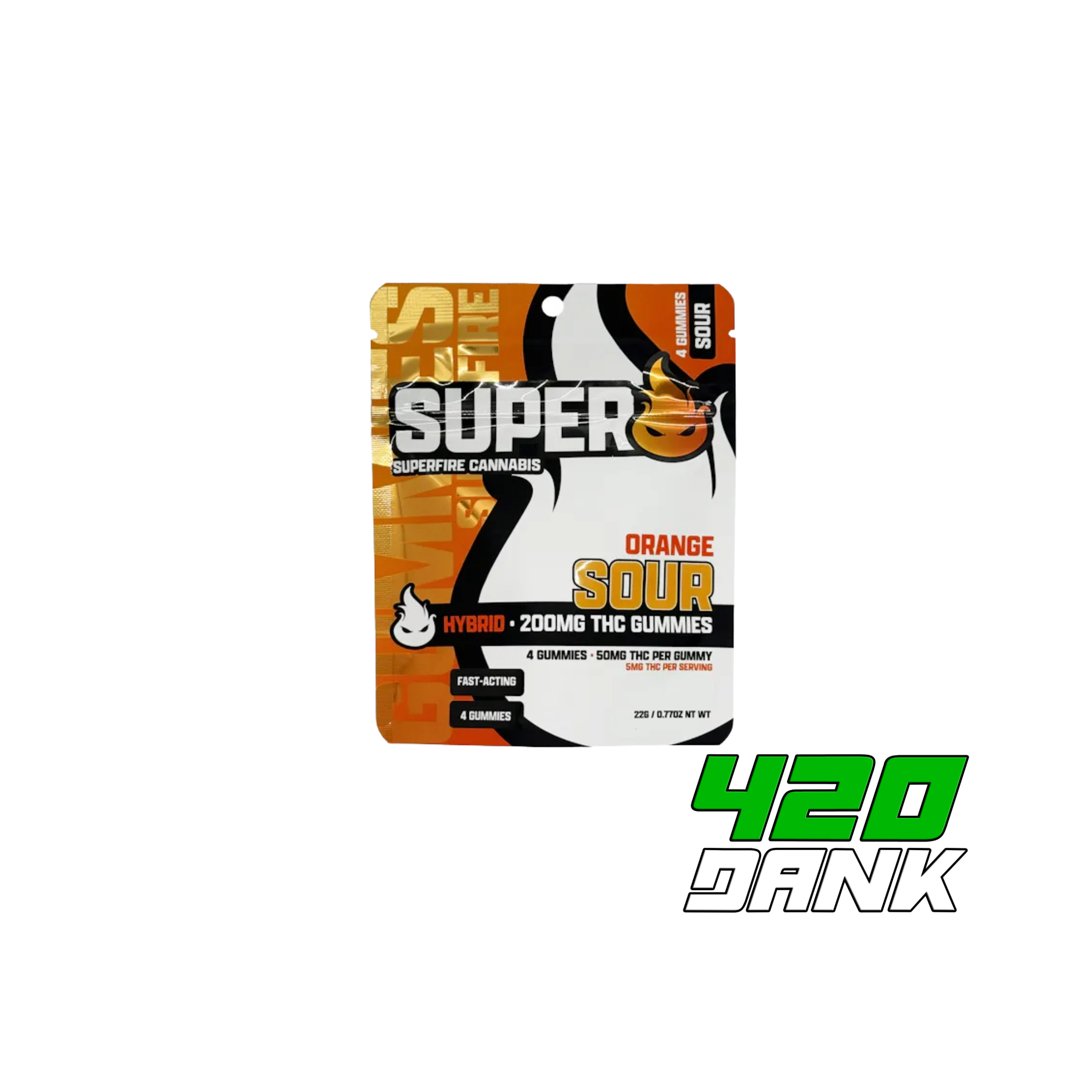 Superfire - 200mg Gummies - Sour Orange
