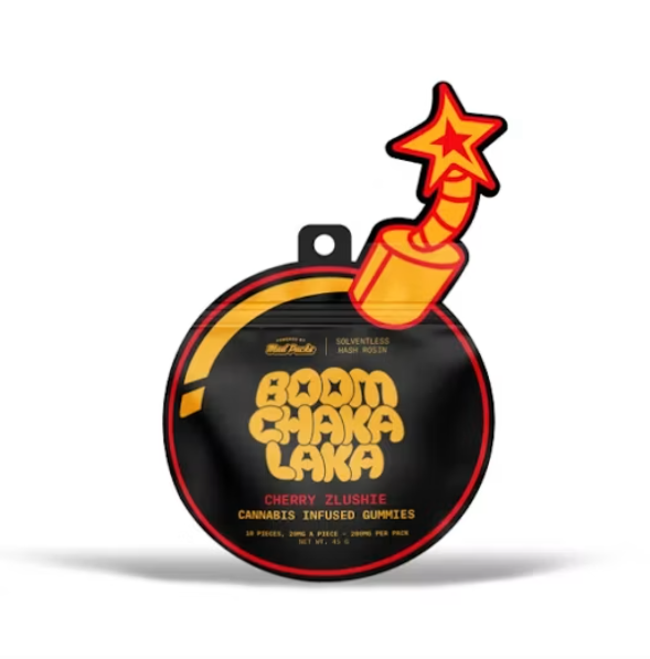 Mad Packs | Boom Chaka Laka | 200mg Hash Rosin Gummies | Cherry Zlushie