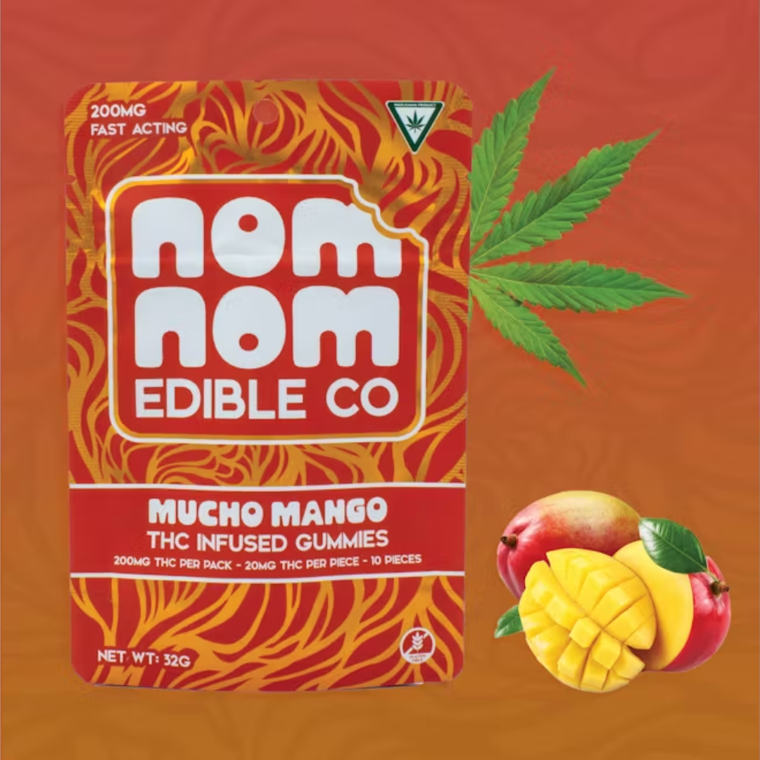 Nom Nom - 200MG Gummy - Mucho Mango