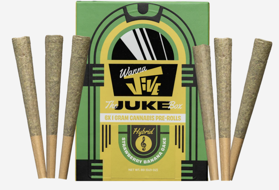 Strawberry Banana Cake | Jukebox Pre-Rolls | 6pk | 6g