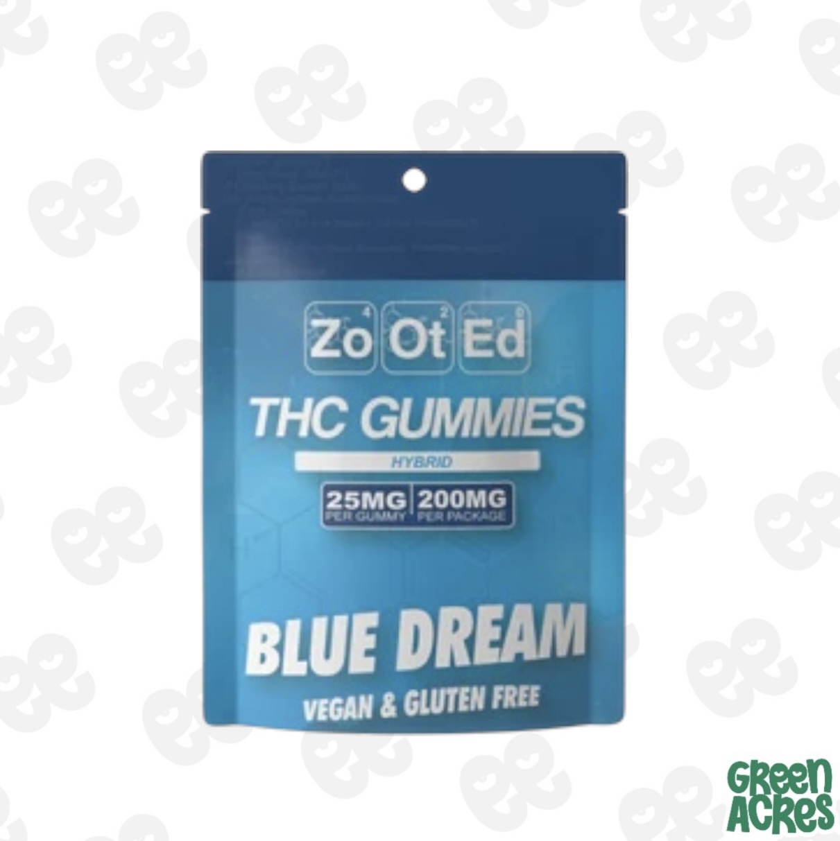 ZOOTED: Blue Dream (H) 200MG Gummies (8x25mg)