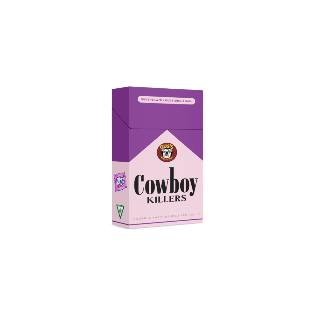 Gus's Exotics - Cowboy Killers 3 Pack Infused Prerolls - Rizz
