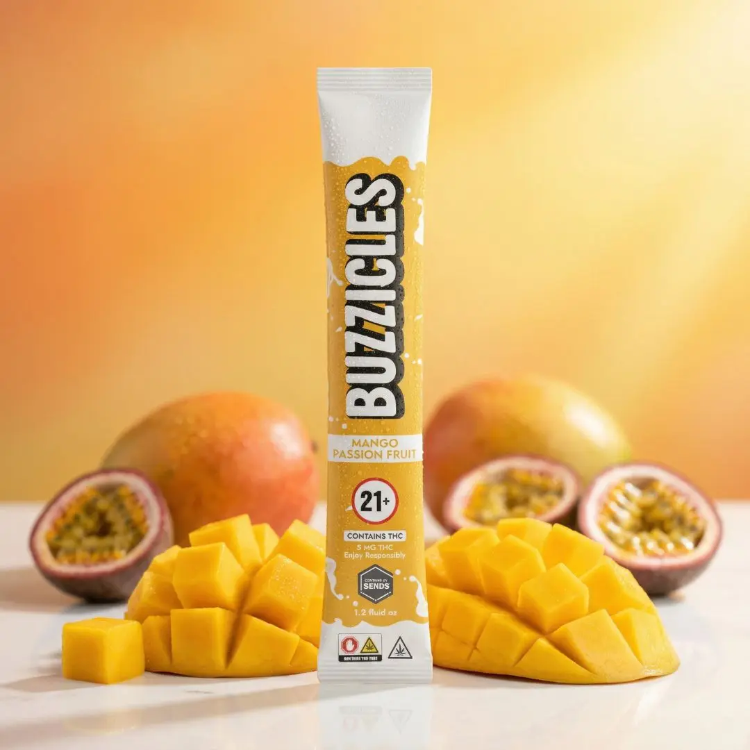 Buzzicle - Mango Passion Fruit - 5mg - THC Infused Ice Pop