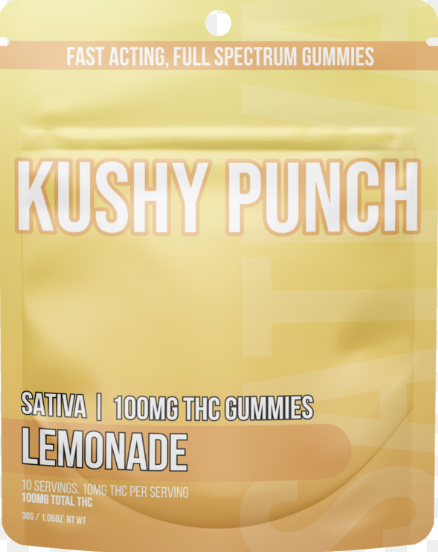 Kushy Punch - Gummies - Lemonade (S) (100mg)