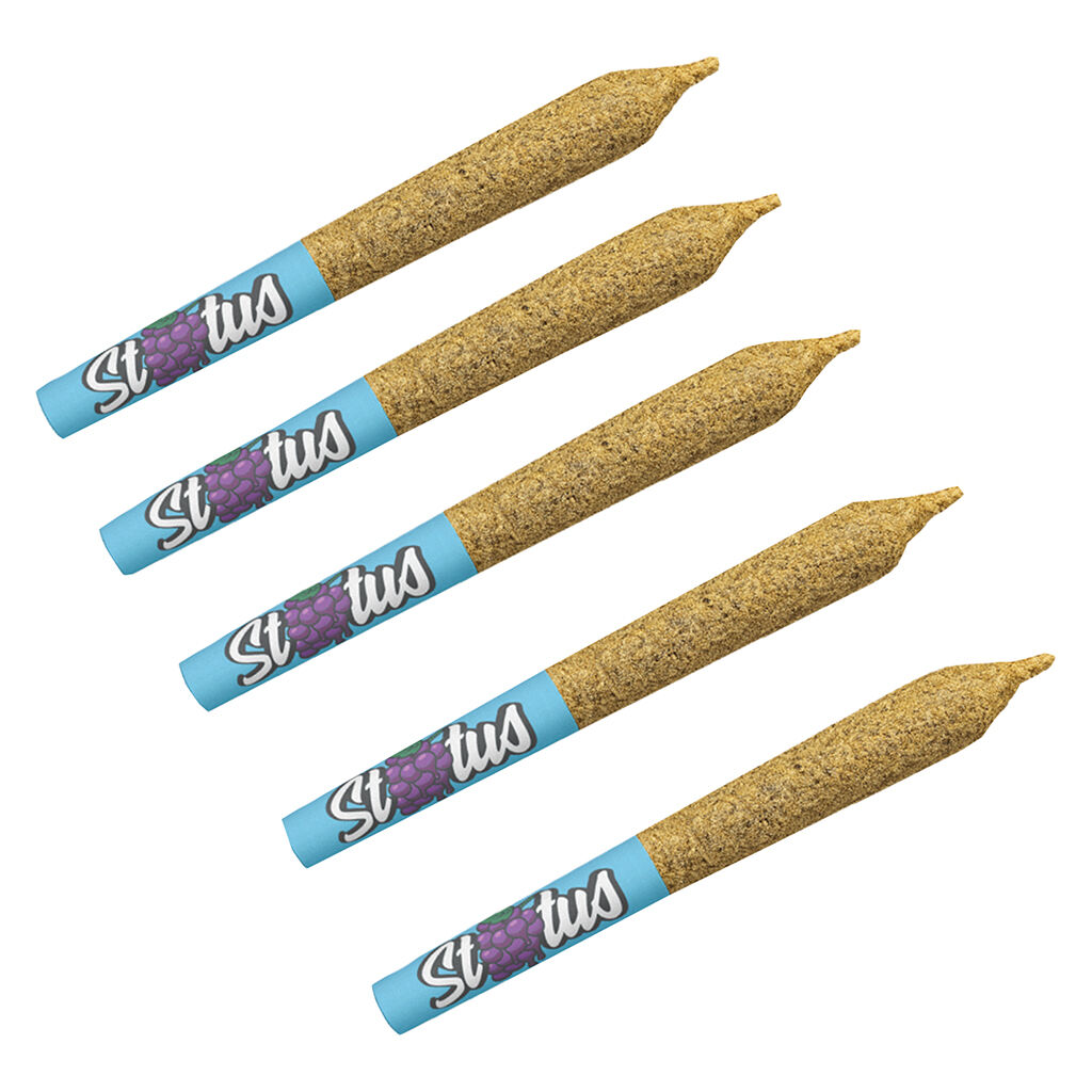Status - Cha-Ching Cherry Liquid Diamond Infused Kief Coated Pre-Rolls - 5x0.25g