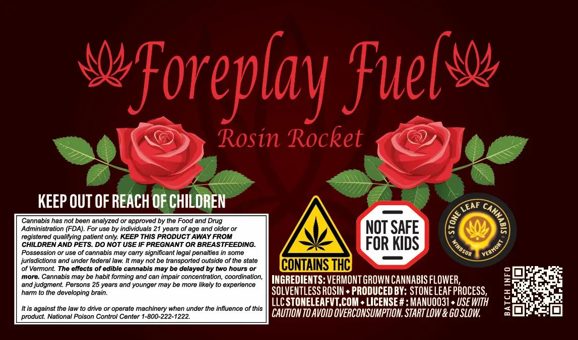 Infused Pre-Roll | Rosin Rocket | Foreplay Fuel