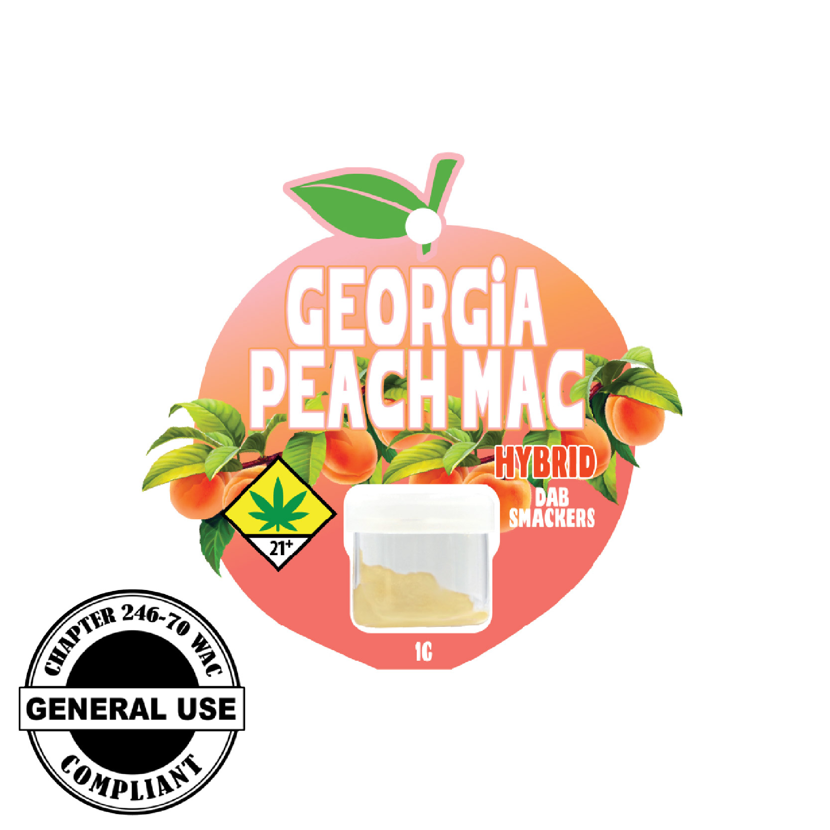 Farmers Market  Georgia Peach MAC (Hybrid) 1g Badder