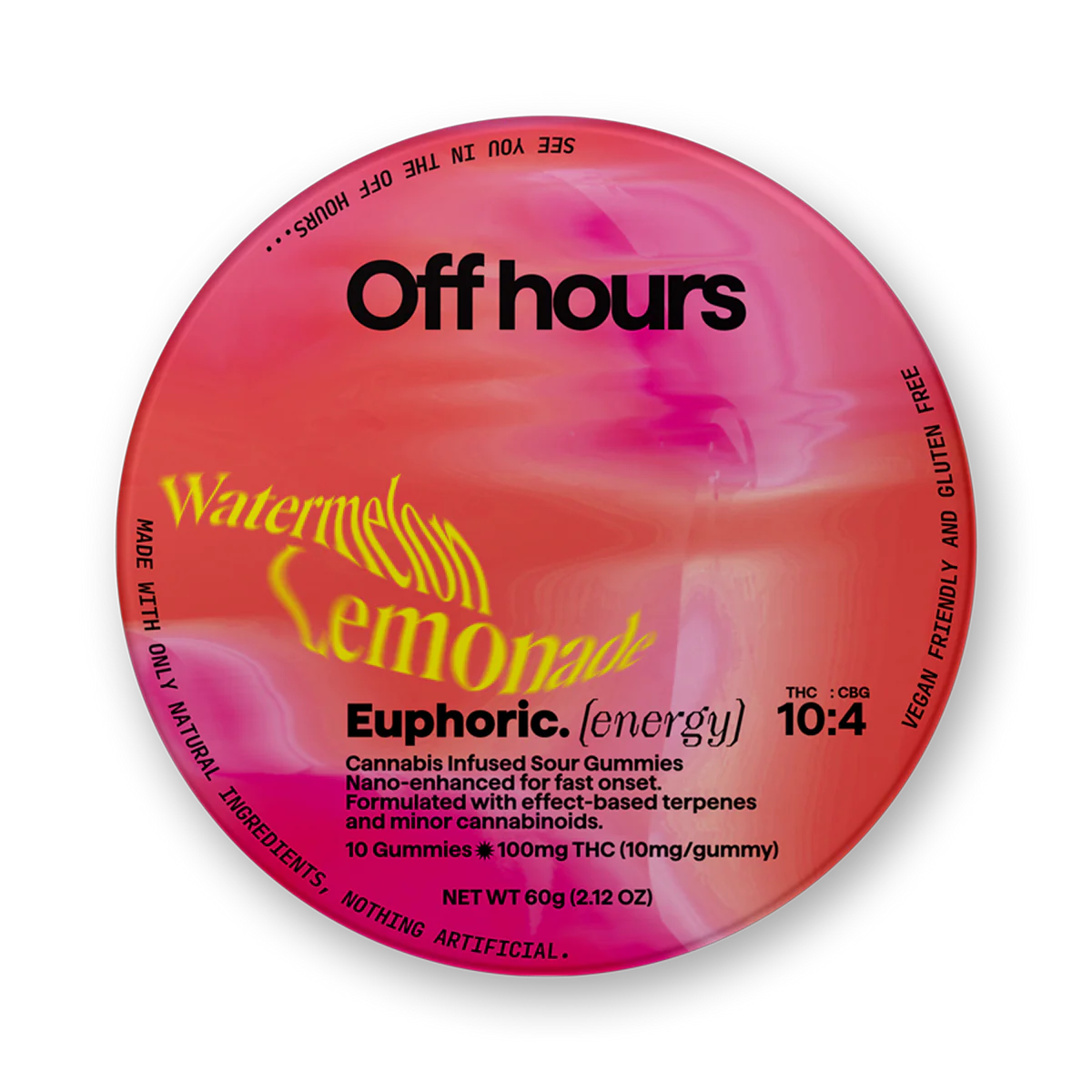Off Hours | Euphoric | Watermelon Lemonade | 100mg | .1g by Off Hours - edibles cannabis product