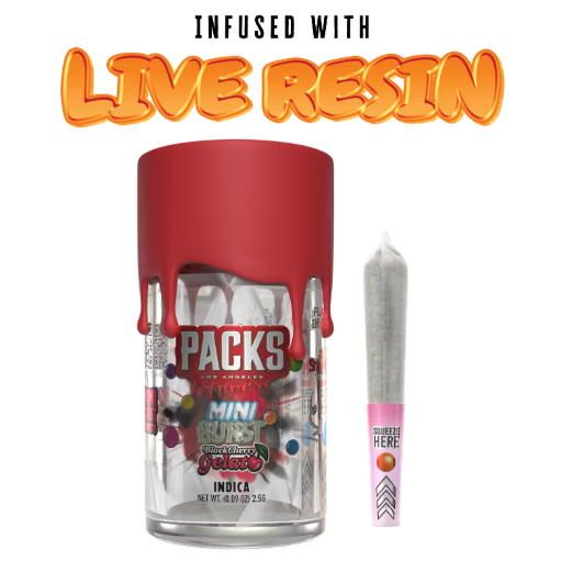 Mini Bursts Black Cherry Gelato 0.5g Infused Pre-Roll 5pk (2.5g)