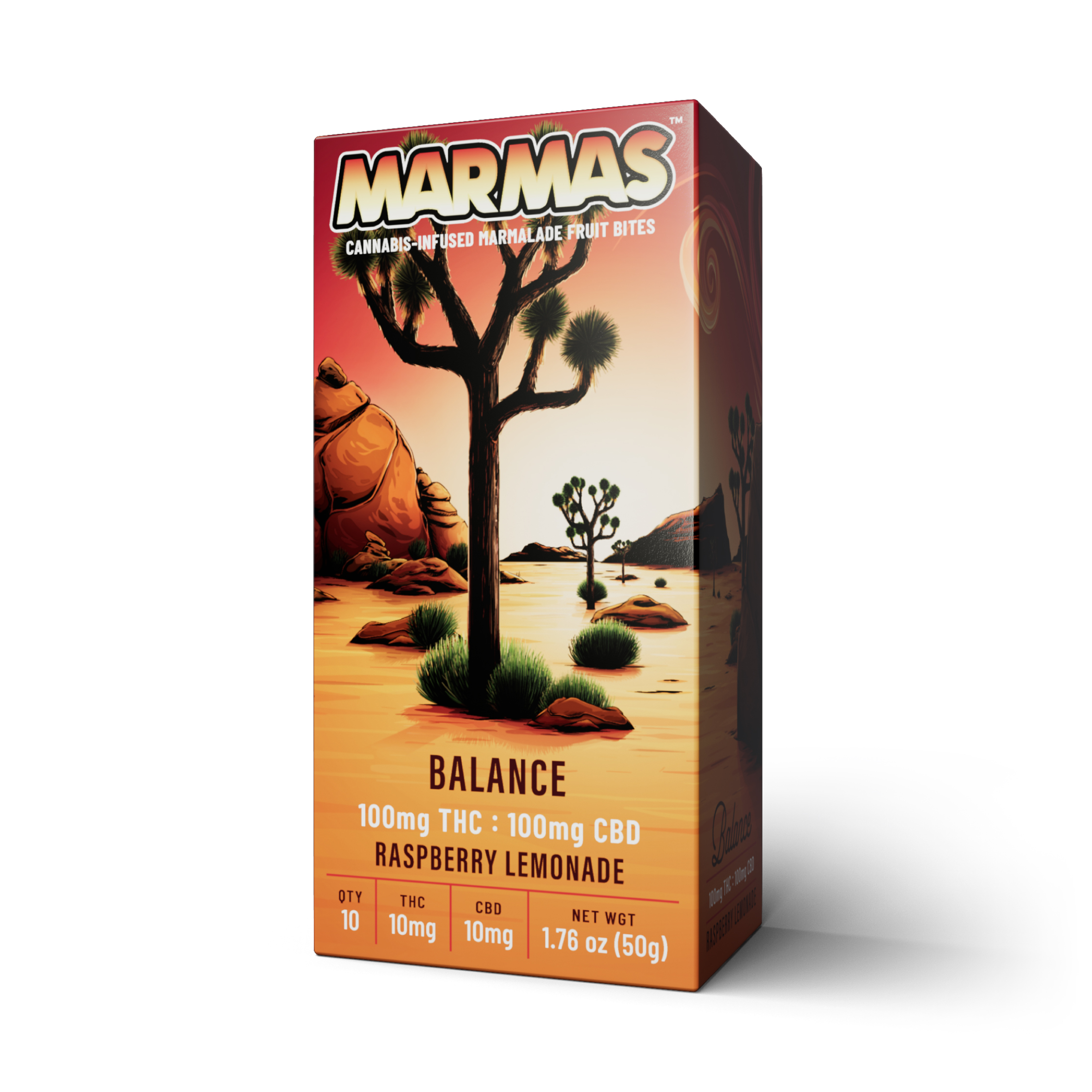 1:1 CBD Raspberry Lemonade 200mg Marmas