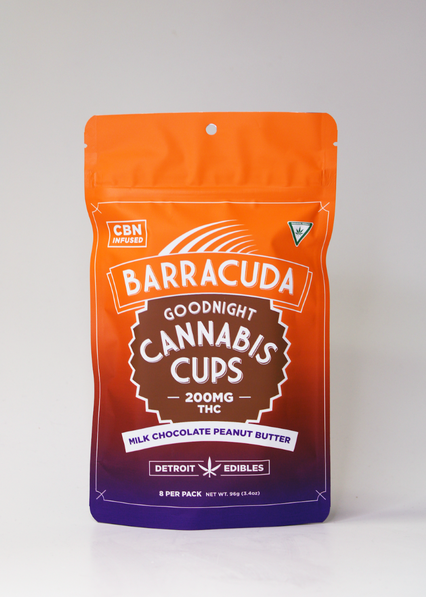 BARRACUDA CUPS - GOODNIGHT MILK CHOCOLATE PEANUT BUTTER - 200MG