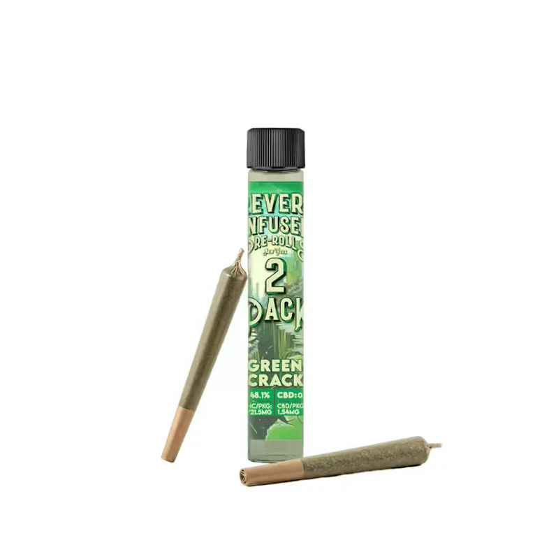 Revert | Green Crack | 2pk Infused Pre Rolls