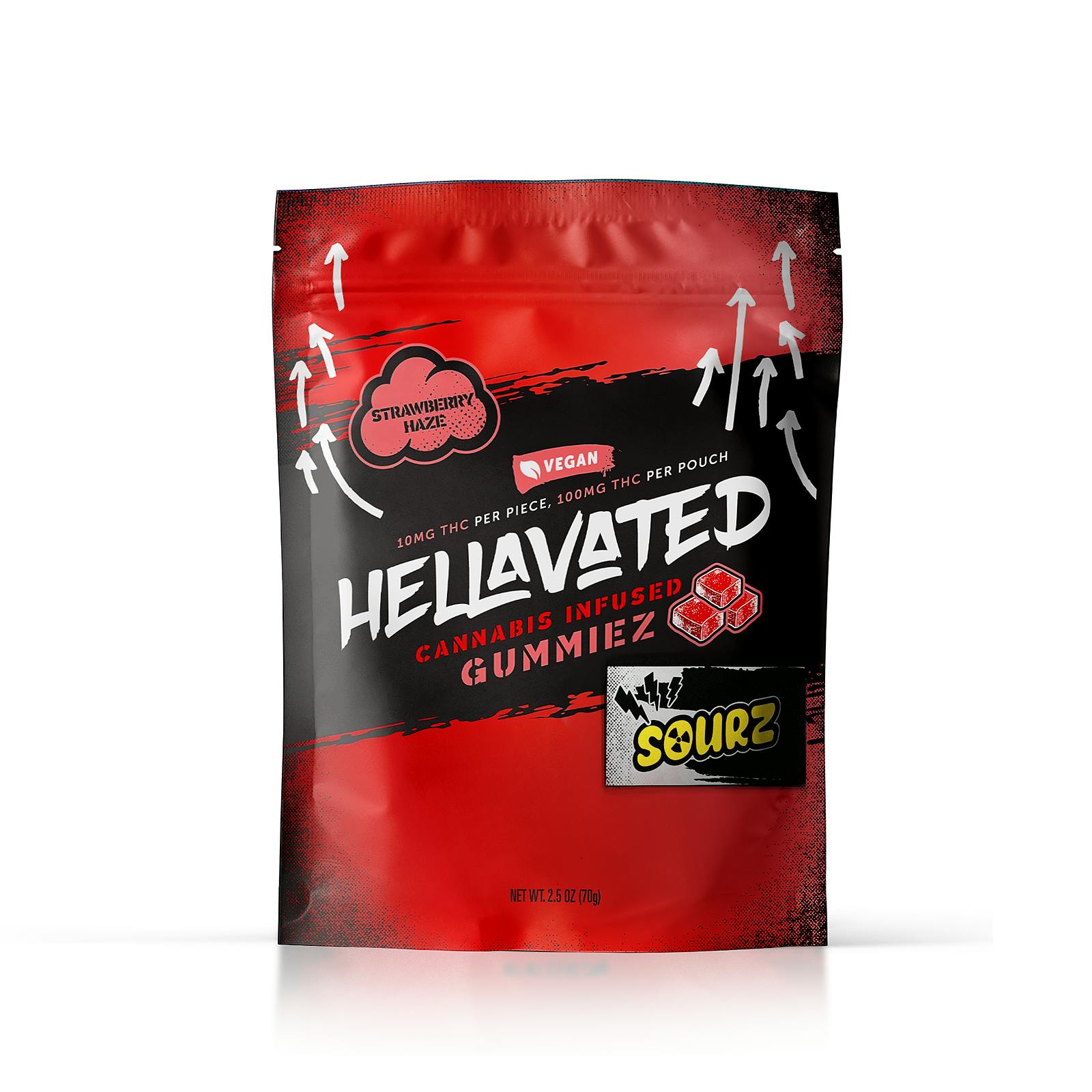 Hellavated | Strawberry Haze Fast Acting Gummiez | 10mg (10ct)