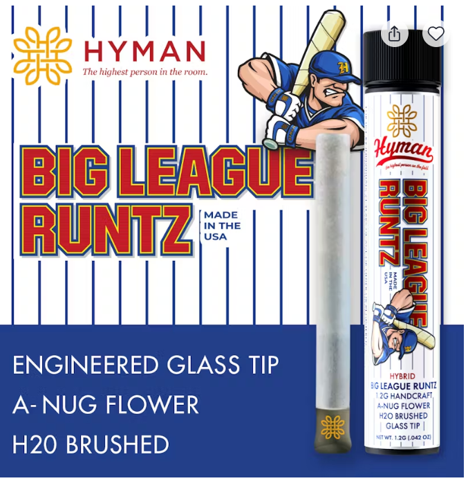 Big League Runtz - 1.2g Handcrafted Preroll