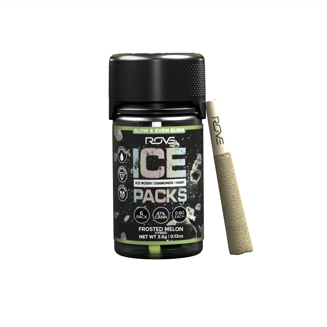 Frosted Melon | Infused Ice Packs (Rosin, Hash, and Diamonds) | 6x 0.6g