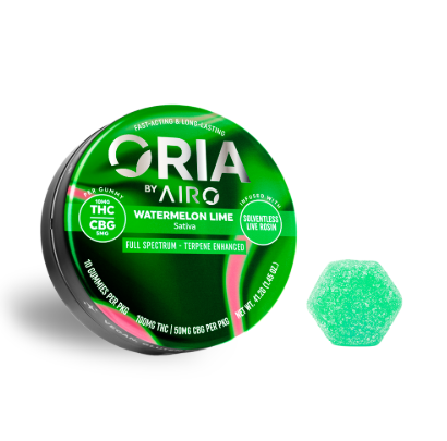 Ⓥ ORIA Full Spectrum Gummies 100mg: Watermelon Lime 2:1 10pk