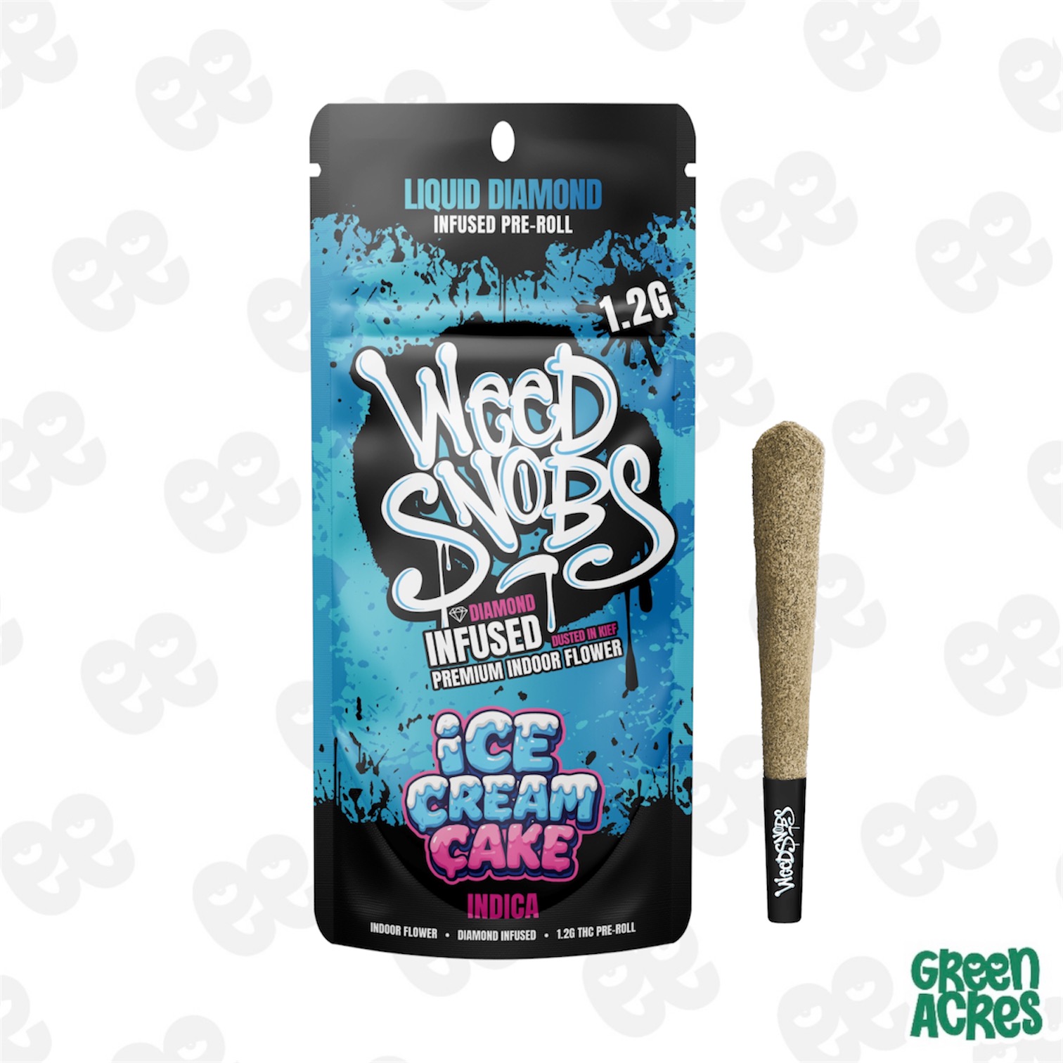 Weed Snobs: Ice Cream Cake 1.2G Liquid Diamond Infused Pre-Roll