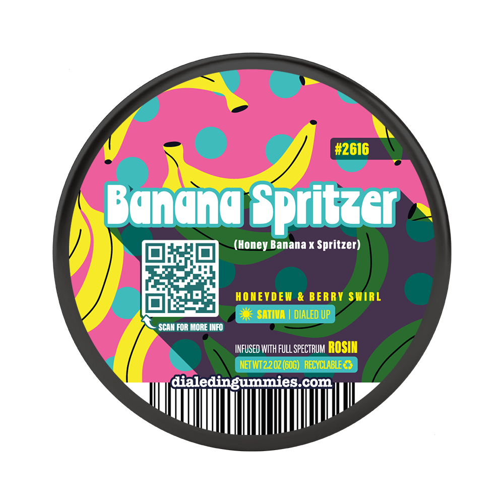 100mg - Banana Spritzer - Rosin Gummies (10pk)