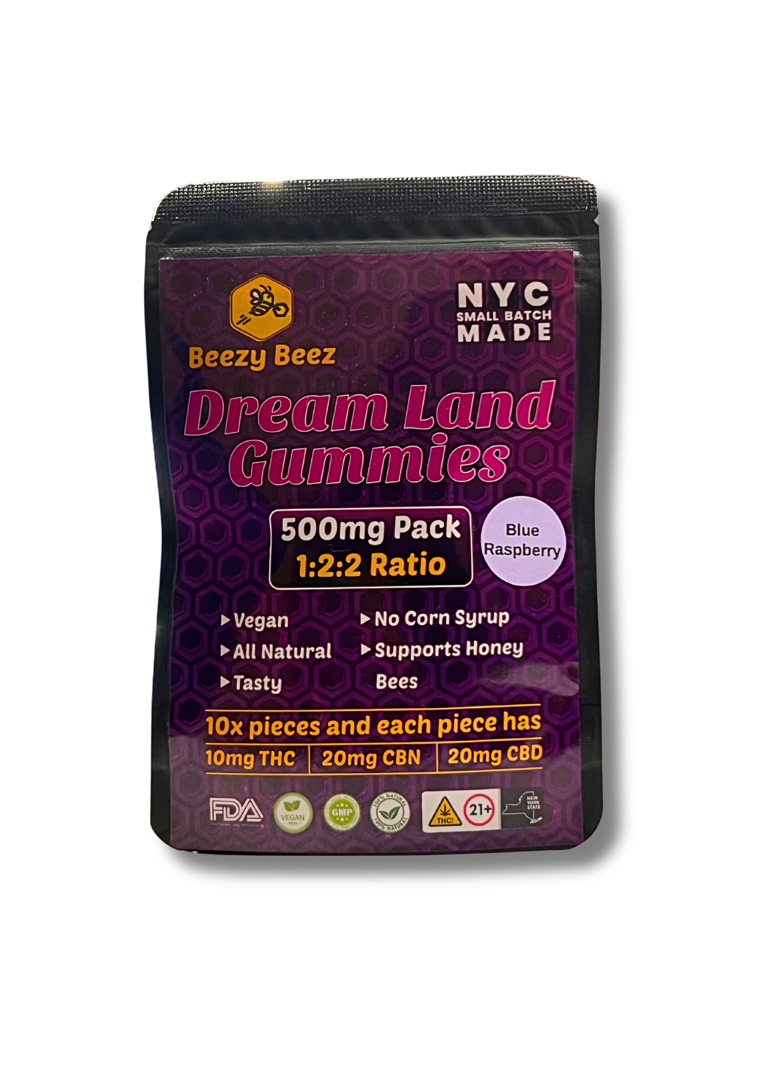 Dream Land Blue Raspberry Gummies