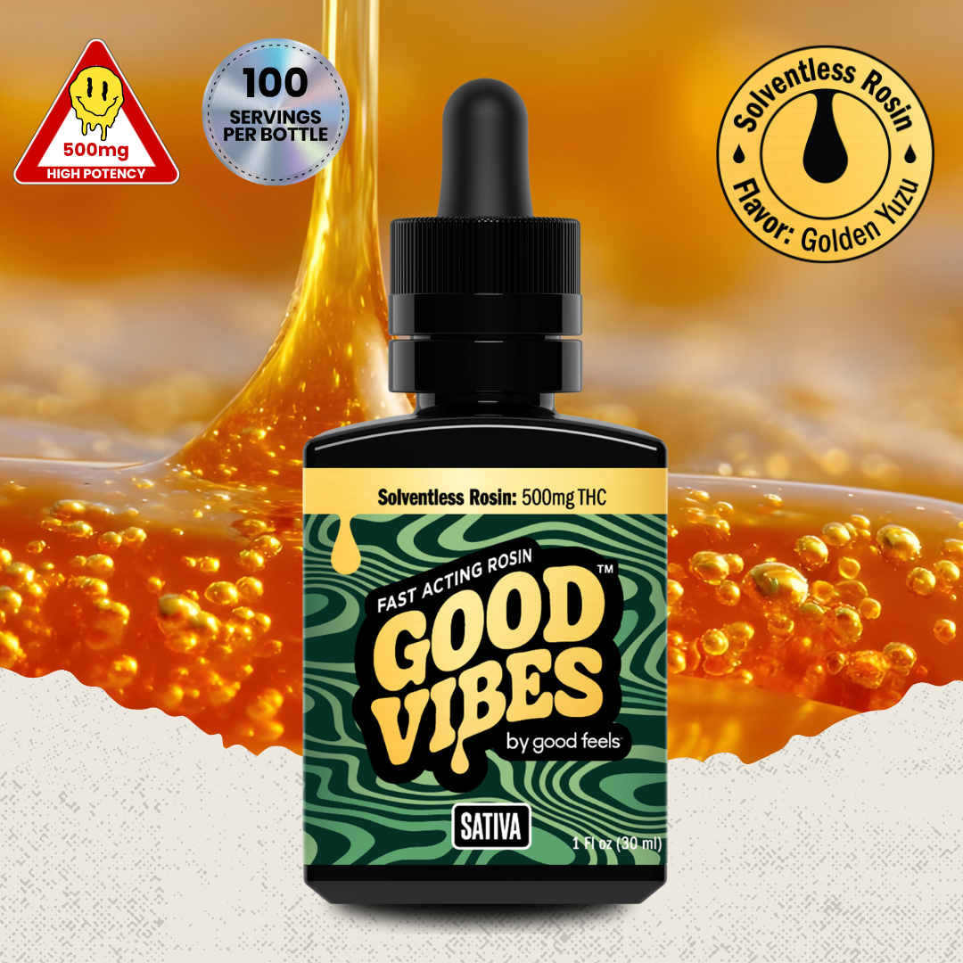 Good Vibes | Golden Yuzu ROSIN Syrup | 500mg