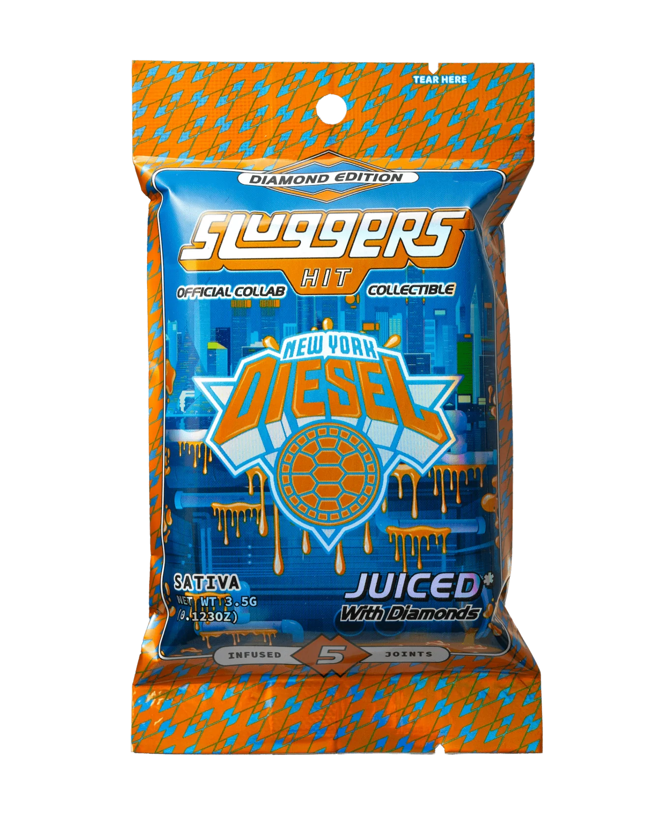 Sluggers - NYC Diesel Diamond and Hash Infused Blunts 5pk - 3.5g