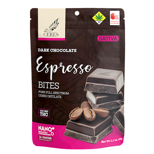 Espresso Chocolate Sativa Bites 10-pack | 100mg