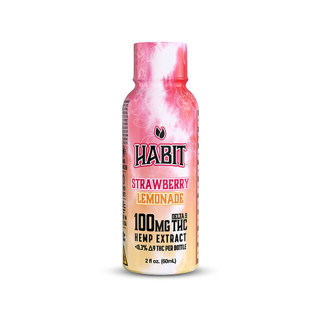Habit - THC Shot - High Spectrum - 2fl oz - 100 MG - Strawberry Lemonade