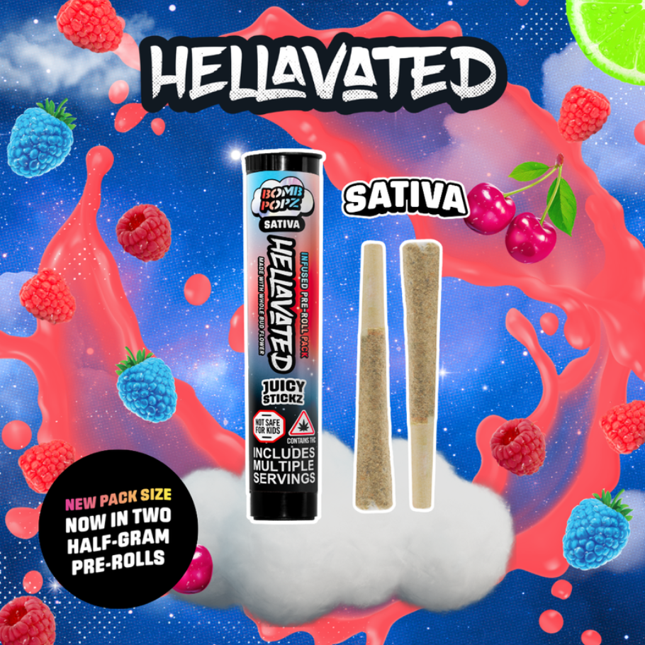 2pk Juicy Stickz | Bomb Popz | 0.5g