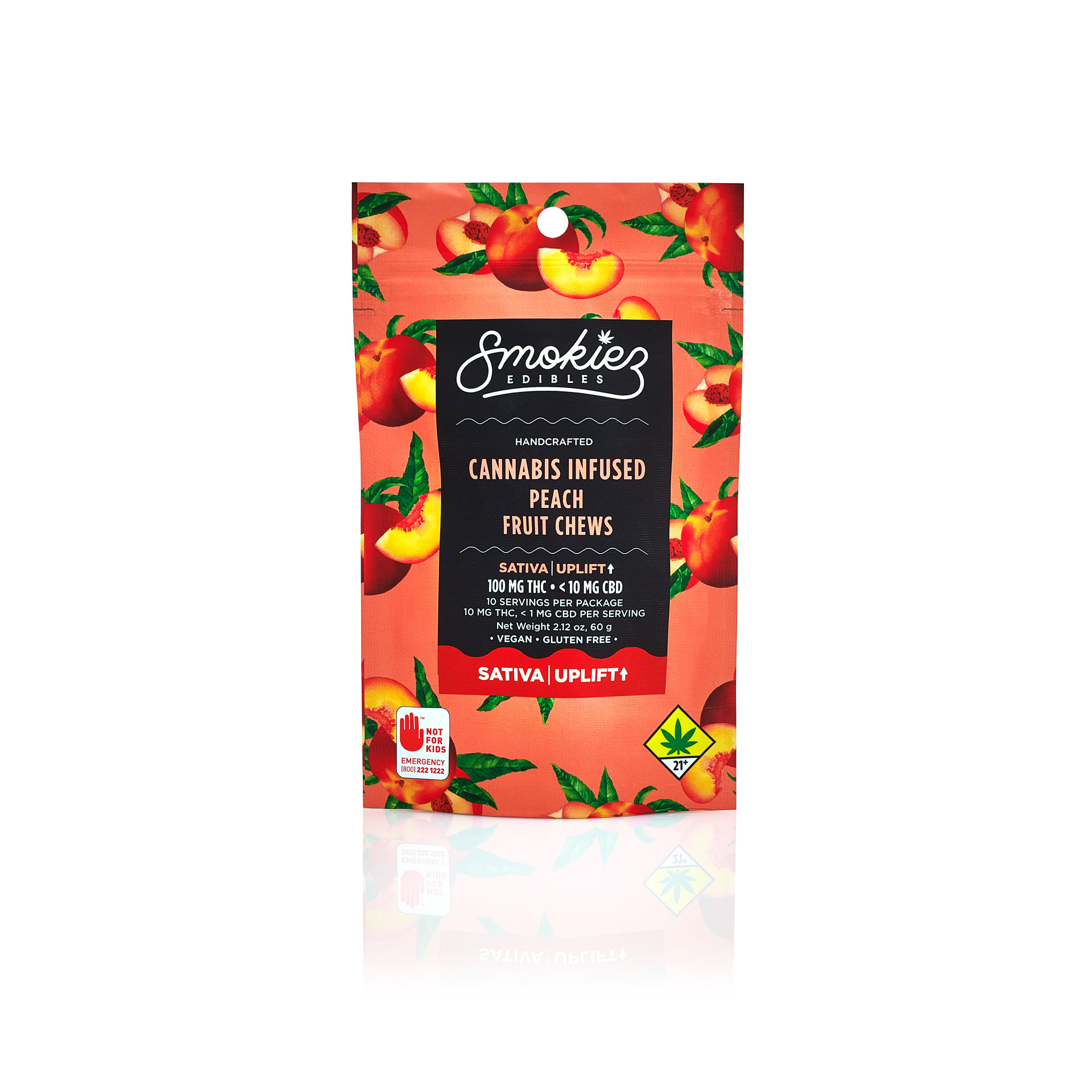 Peach Sativa  100mg THC Fruit Chews