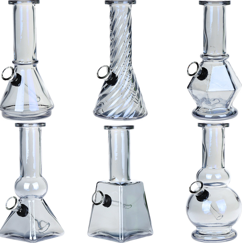 6" SeshGear Smoky Glass Water Pipe