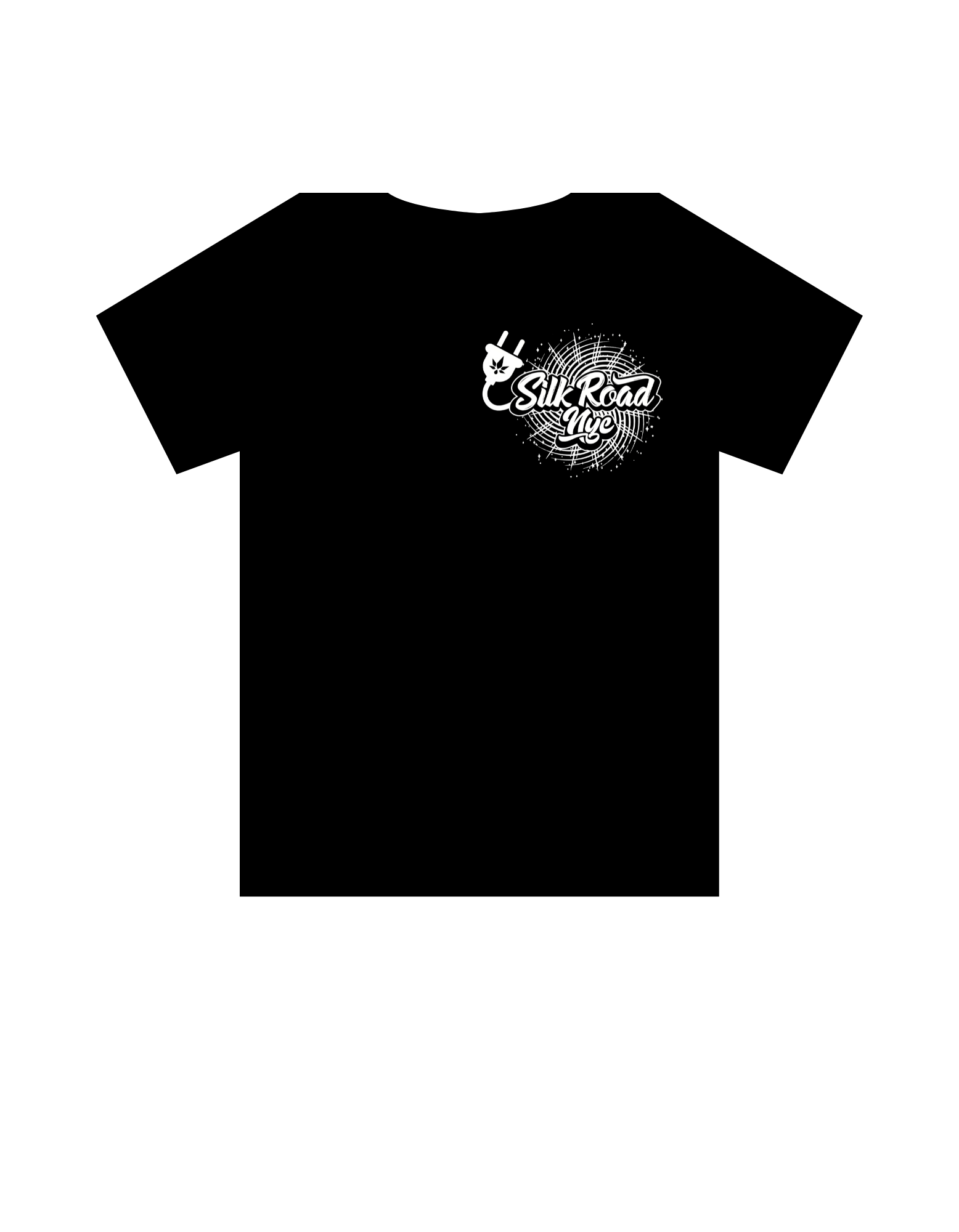 Nyc White Plug Web Logo Black L