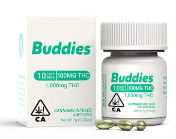 Buddies 100mg THC Softgels 10Pk