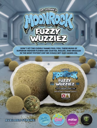 Dr. Zodiak Fuzzy Wuzziez - Kodiak - 3.5g - Flower + Kief