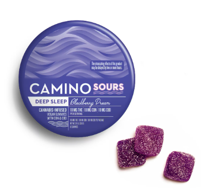KIVA - Camino Sours - Blackberry Dream 1:1:1 THC:CBN:CBD 100mg 10-Pack