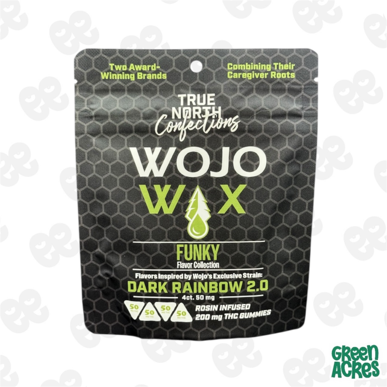 True North x WOJO: Dark Rainbow 200MG Rosin Gummies (4x50mg)