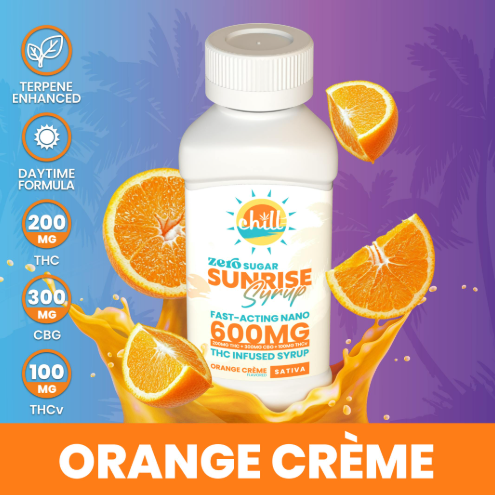 Chill Medicated Sunrise - Orange Cream Zero Sugar - 200mg Syrup