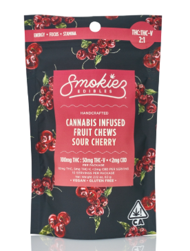 Smokiez 2:1 Sour Cherry THCV 100mg