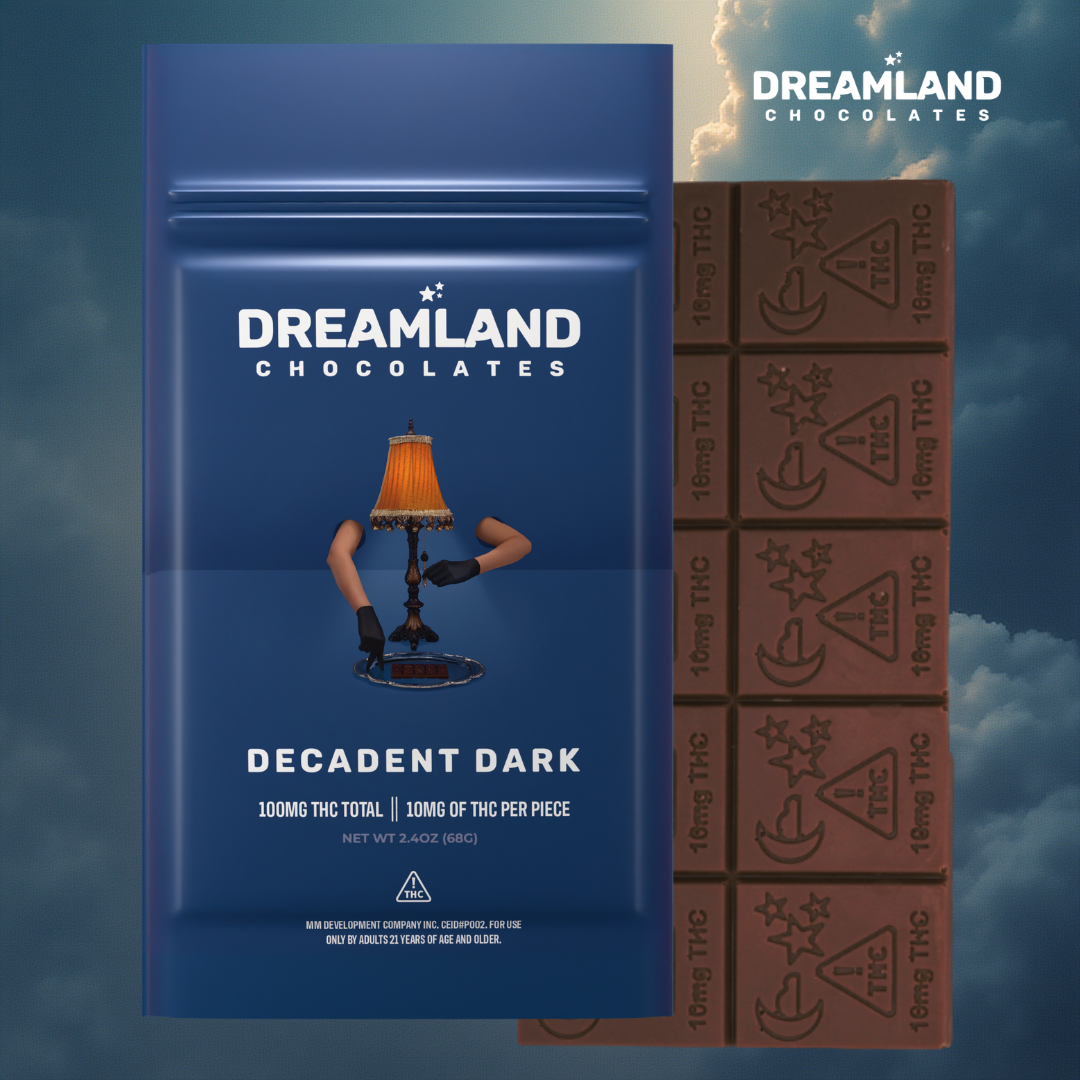 Dreamland Decadent Dark Chocolate 100mg Bar