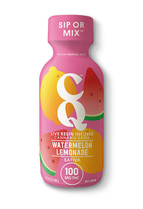 CQ - WATERMELON LEMONADE - LIVE RESIN INFUSED - 100MG THC SHOT
