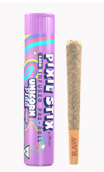 Pixie Stix | Unicorn Piss | Infused Pre-Roll | 1.25g | Hybrid
