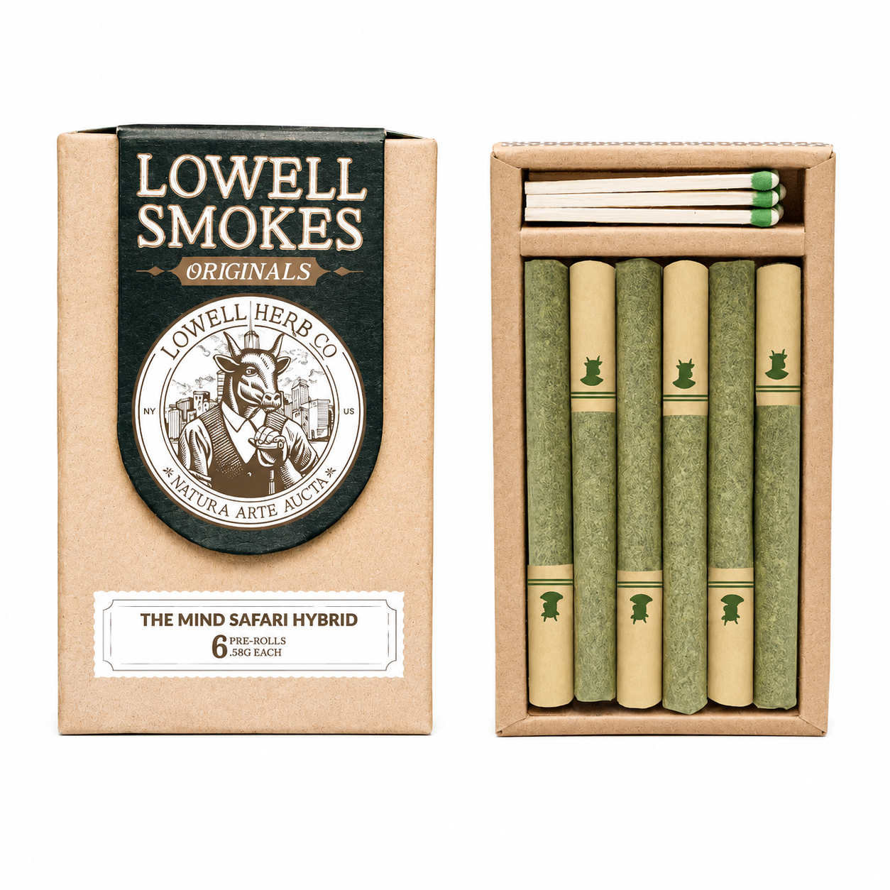 LOWELL SMOKES - MIND SAFARI - ORIGINALS - 6PK PREROLLS