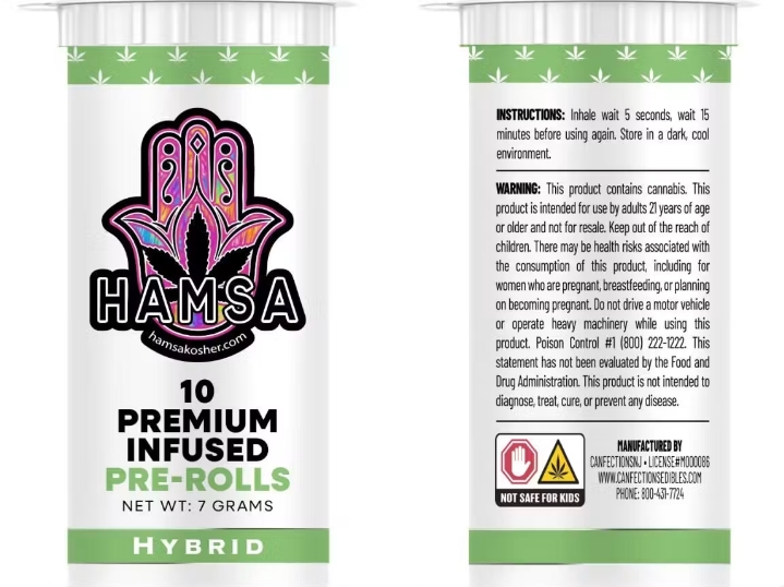 Hamsa - Hamsa Gold - 7g/10pk - Infused Prerolls