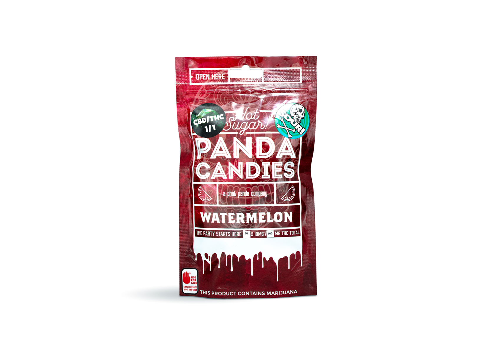 1:1 Watermelon Panda Candies | 10pk