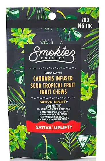 Smokiez | 200mg Gummies | Sour Tropical Fruit