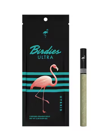 Birdies - Ultra Hybrid - THCa Infused Pre-rolls - 3pk/2.5g