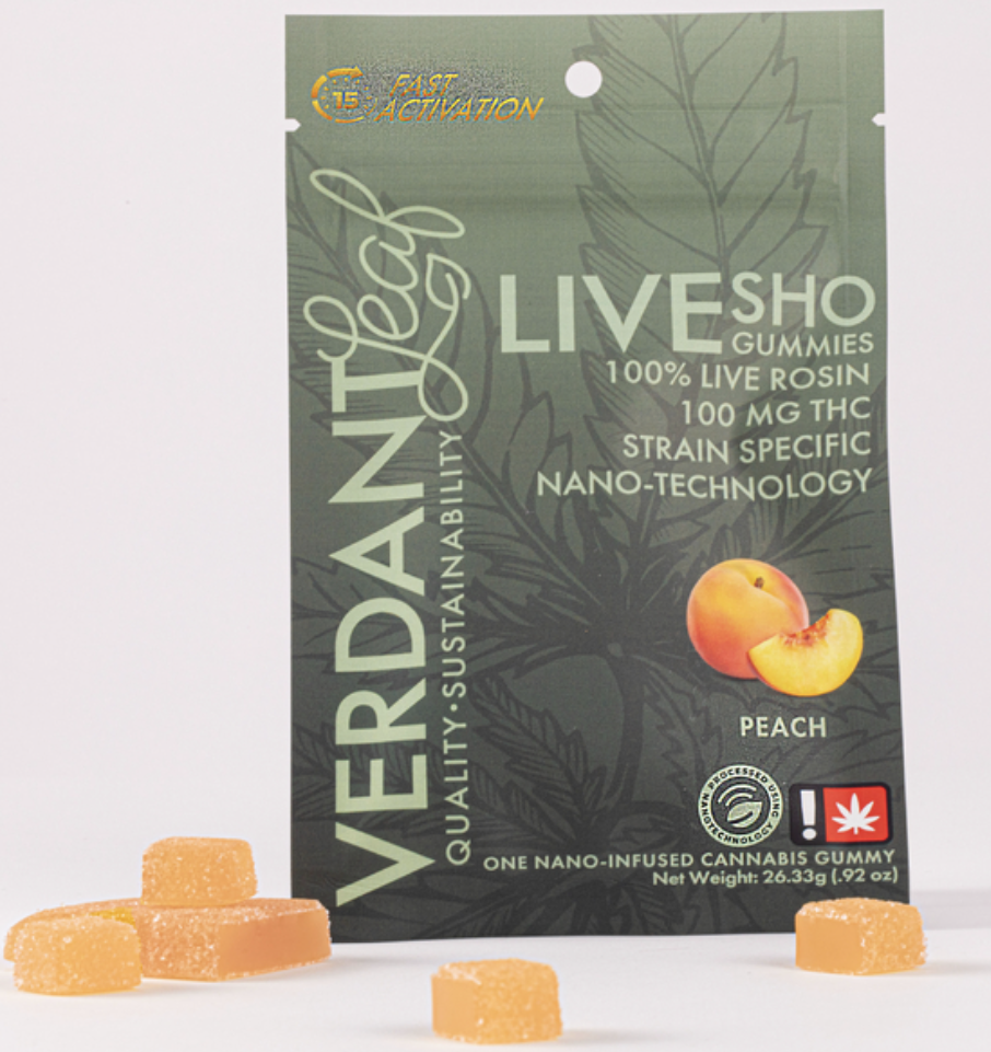 VERDANT GUMMIES 1:1 THC/CBD (I-H) - Peach
