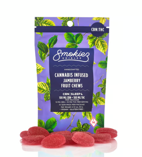 1:1 Jamberry - THC:CBN - Fruit Chews -  100mg (10pk)