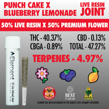 Punch Cake x Blueberry Lemonade