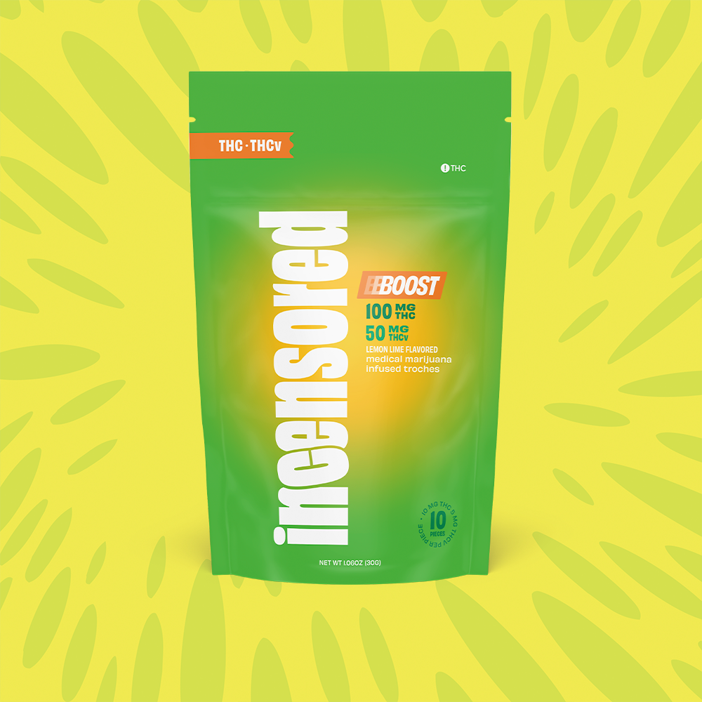 Lemon Lime 2:1 THC:THCv Boost Troches 15mg 10pk