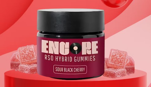 (84606) Sour Black Cherry RSO Gummies 10Pk